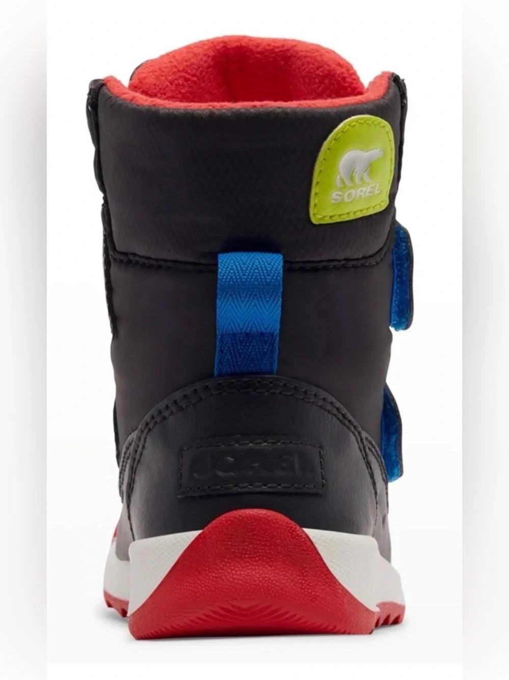 Sorel Toddler Whitney II Strap Size 6 Waterproof Winter Boot - Jet/Poppy Red